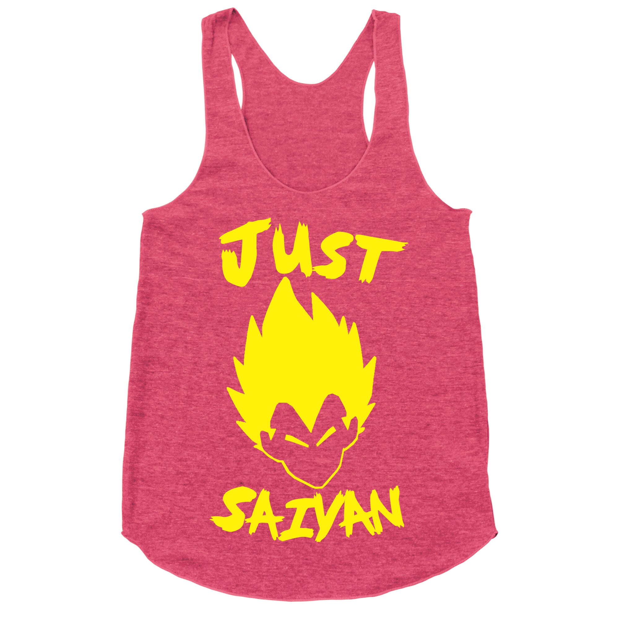 Just Saiyan Racerback Tank